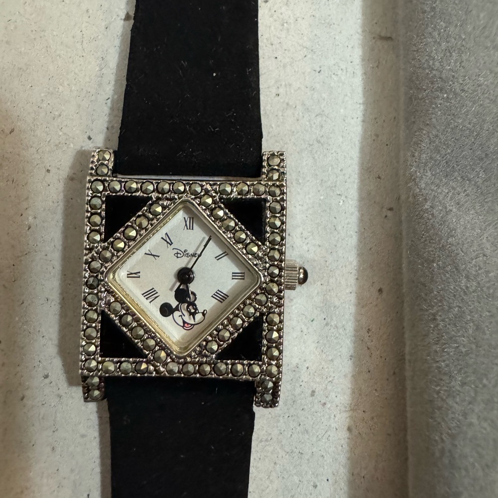 Disney Black and Silver Women's Watch